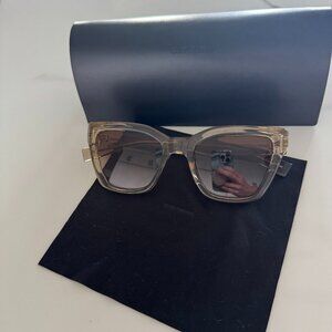 New YSL 276 Sunglasses Champagne w/ Case